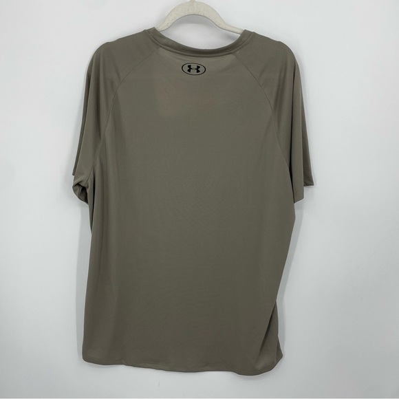 Under Armour Tech 2.0 1326413 T-Shirt Mens XL beige taupe Polyester Short Sleeve - Picture 4 of 8